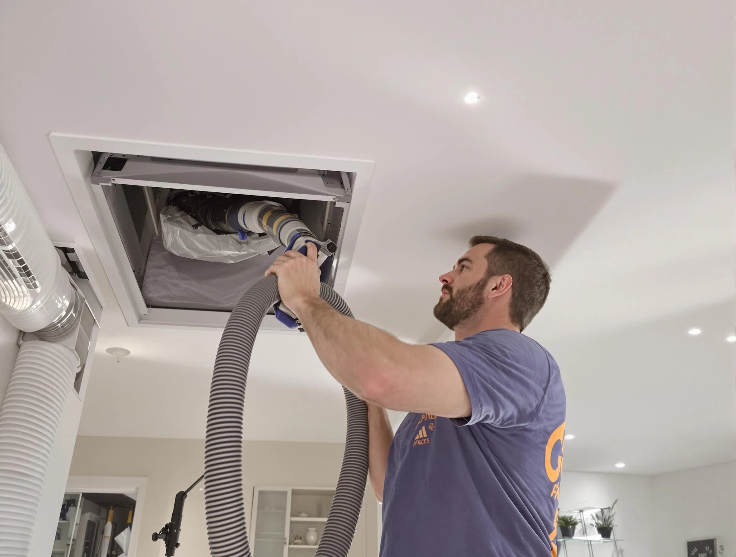 Precision indoor duct cleaning by Ontario Air Duct Cleaning in Ontario