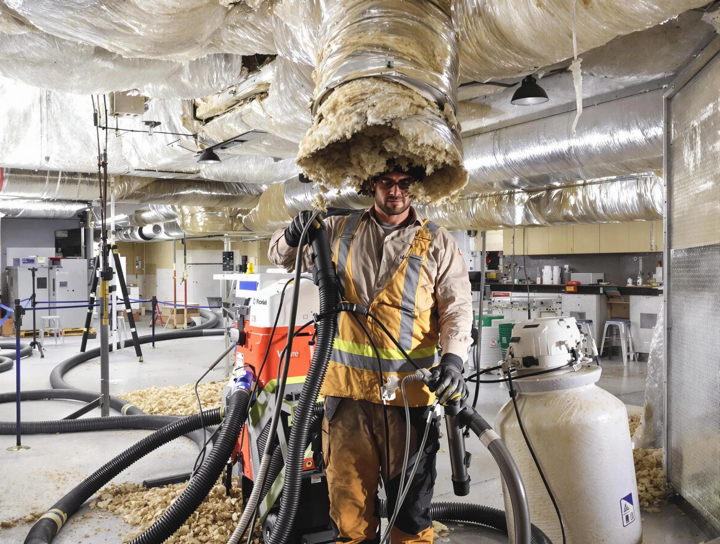 Professional vacuum insulation removal by Ontario Air Duct Cleaning expert in Ontario
