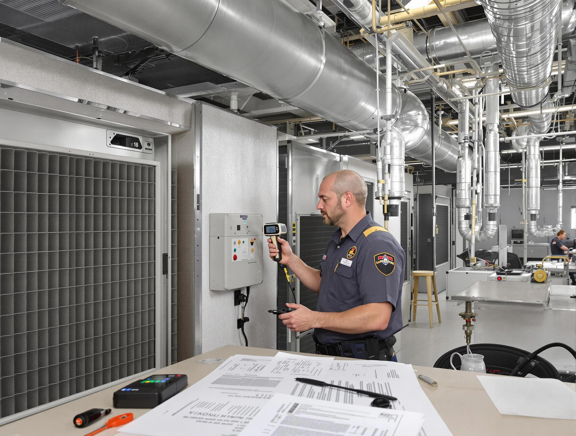 Professional filter system inspection by Ontario Air Duct Cleaning in Ontario