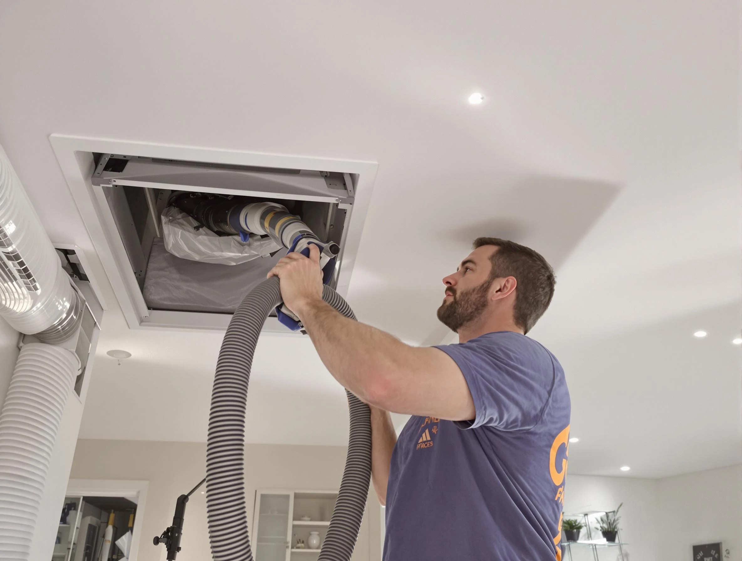 Precision indoor duct cleaning by Ontario Air Duct Cleaning in Ontario